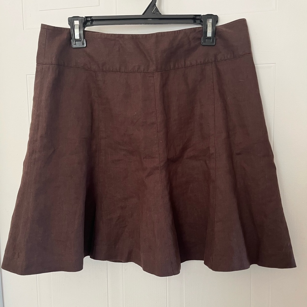 # 70- Smart Set Brown Knee-Length A-Line Skirt
